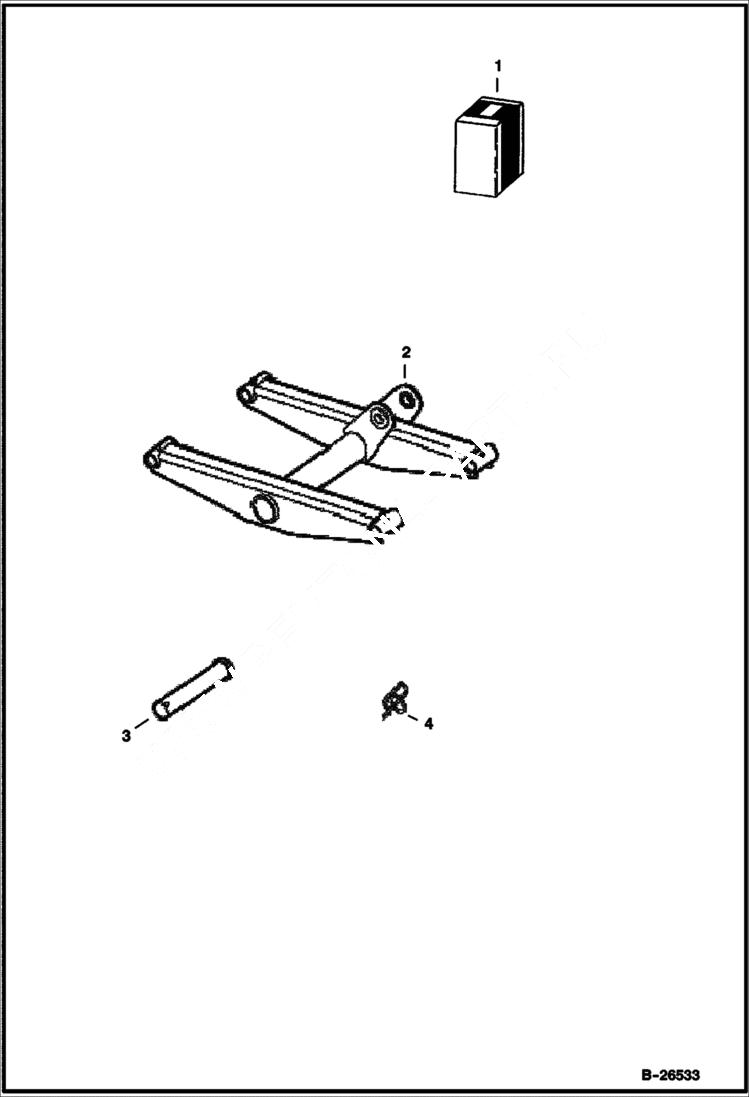 Схема запчастей Bobcat 2300 - ATTACHMENT ARM KIT ACCESSORIES & OPTIONS