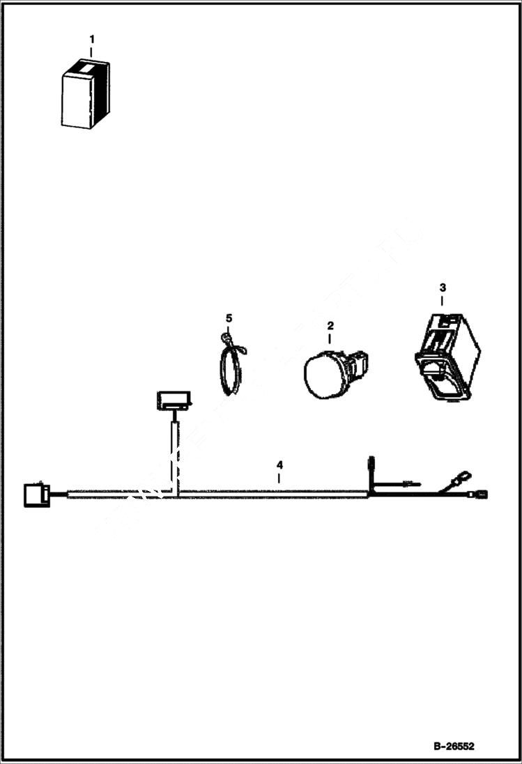 Схема запчастей Bobcat 2200 - FOG LIGHT KIT ACCESSORIES & OPTIONS