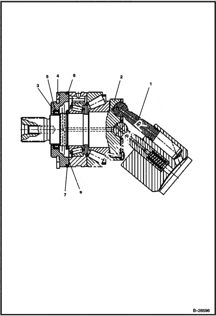 Схема запчастей Bobcat FORESTRY CUTTER - FORESTRY CUTTER (Motor Rotary Group) (FRC50 ADTN) (FRC50 ANR6) (FRC60 A6ZB) (FRC60 ANR5) Loader