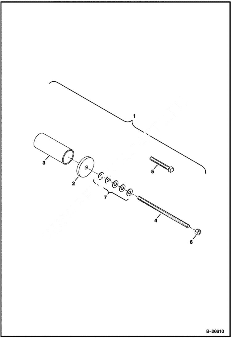 Схема запчастей Bobcat FORESTRY CUTTER - FORESTRY CUTTER (Bearing Installation Tool Kit) Loader