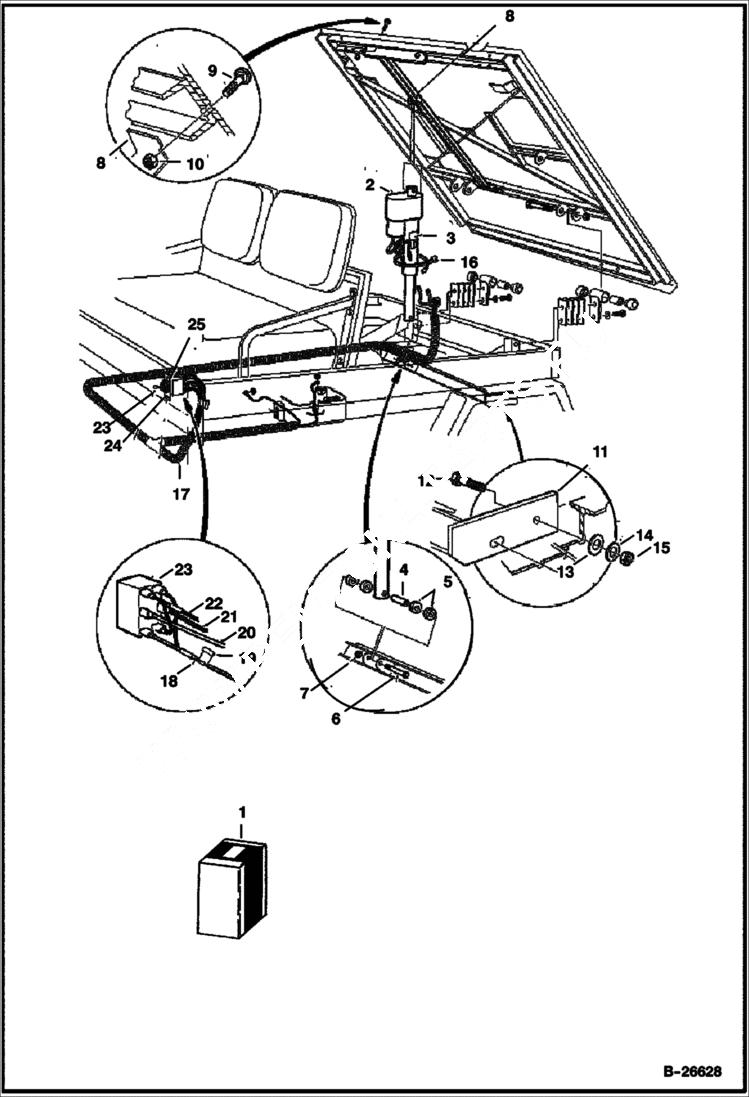 Схема запчастей Bobcat 2100 - ELECTRIC TILT BED KIT ACCESSORIES & OPTIONS