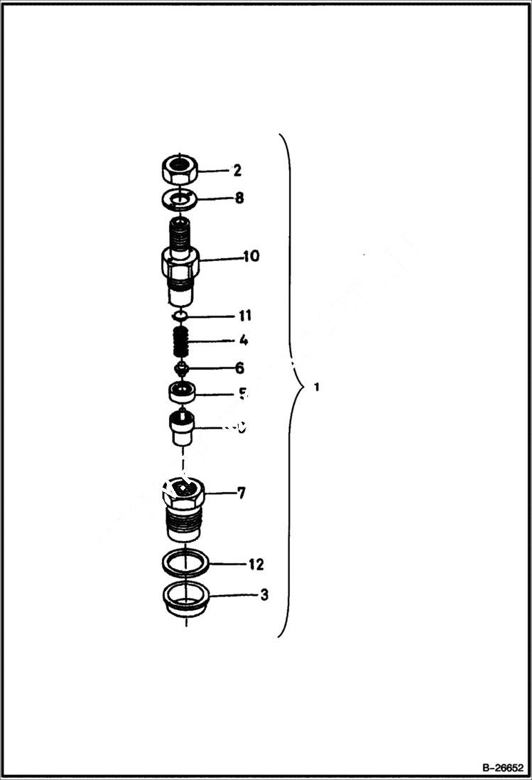 Схема запчастей Bobcat 316 - NOZZLE HOLDER Kubota D722 POWER UNIT