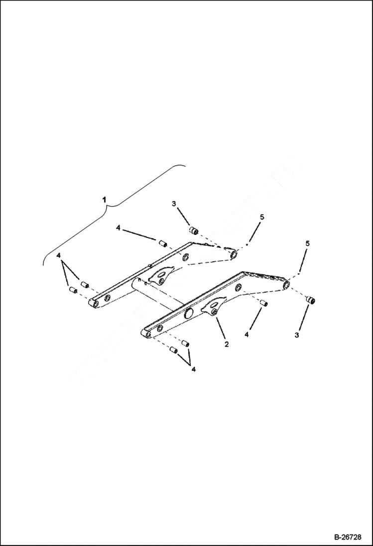 Схема запчастей Bobcat BL570 - LIFT ARM (BL570) 5606 11016 & Below (BL575) 5620 11003 & Below MAIN FRAME