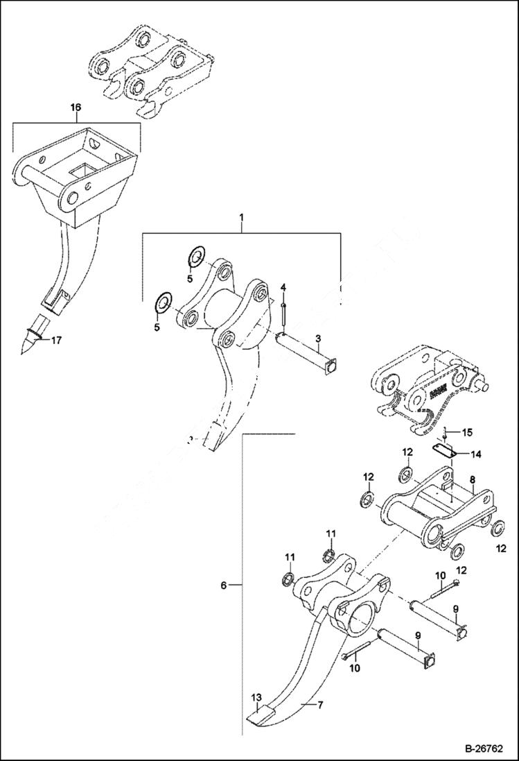 Схема запчастей Bobcat 442 - RIPPER TOOTH ACCESSORIES & OPTIONS