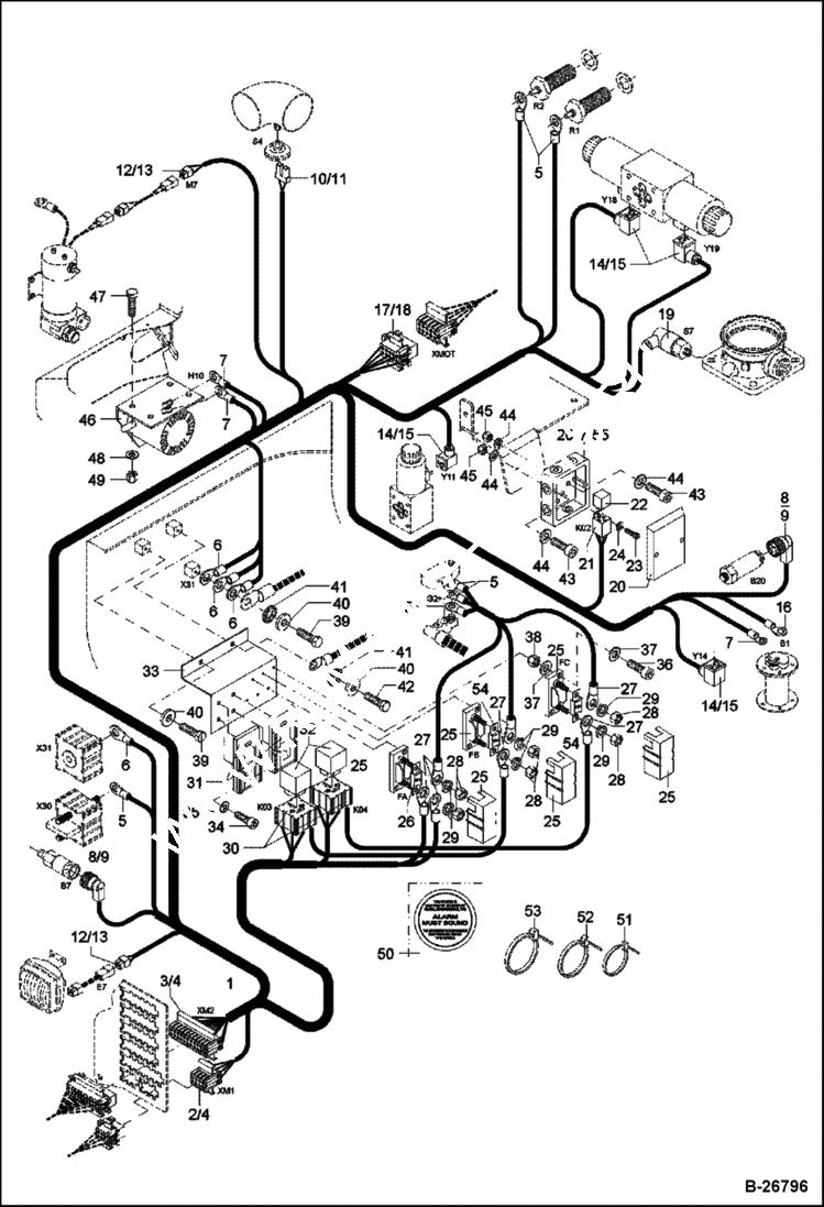 Схема запчастей Bobcat 442 - ELECTRIC INSTALLATION 5289 11380 & Above ELECTRICAL SYSTEM