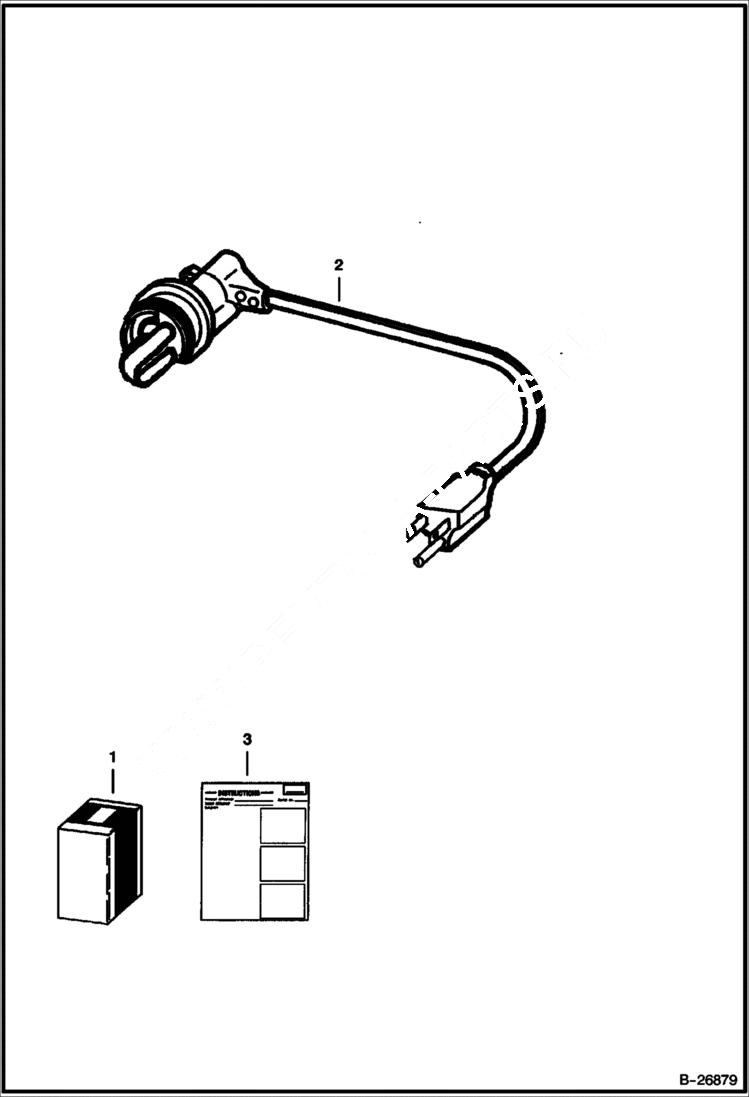 Схема запчастей Bobcat 428 - BLOCK HEATER (Engine) ACCESSORIES & OPTIONS