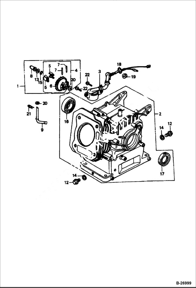 Схема запчастей Bobcat VIBRATORY PLATE COMPACTOR - ENGINE (Governor) BC15 POWER UNIT