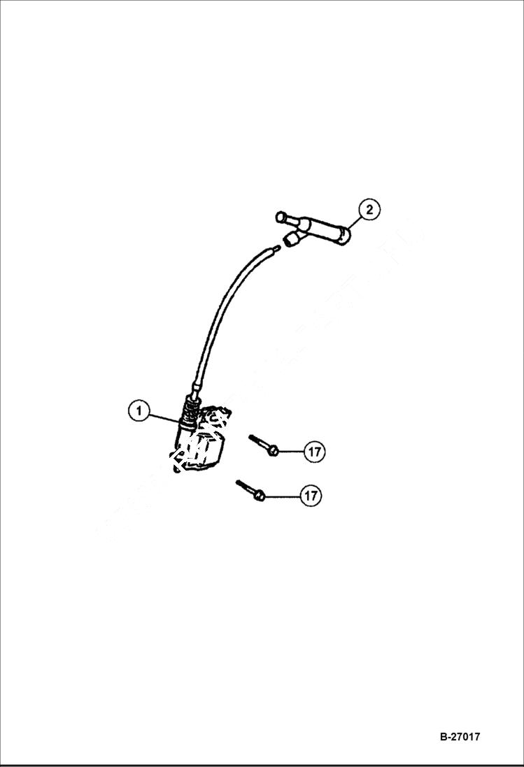 Схема запчастей Bobcat VIBRATORY PLATE COMPACTOR - ENGINE (Ignition Coil) BC19, BC22 POWER UNIT