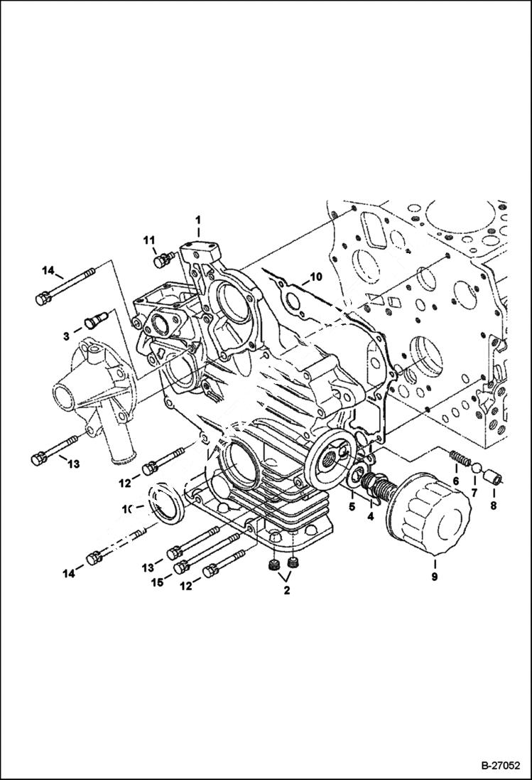 Схема запчастей Bobcat Mini Tracks Loaders - GEARCASE POWER UNIT