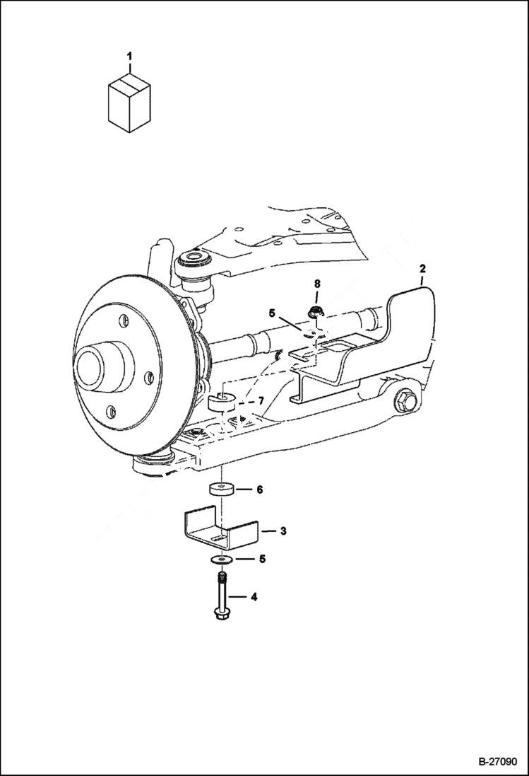 Схема запчастей Bobcat 2200 - CV BOOT GUARD KIT ACCESSORIES & OPTIONS