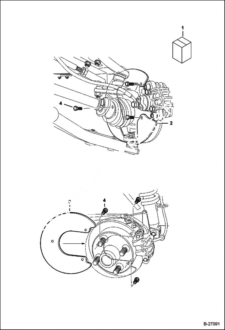 Схема запчастей Bobcat 2200 - CALIPER ROCK GUARD KIT ACCESSORIES & OPTIONS