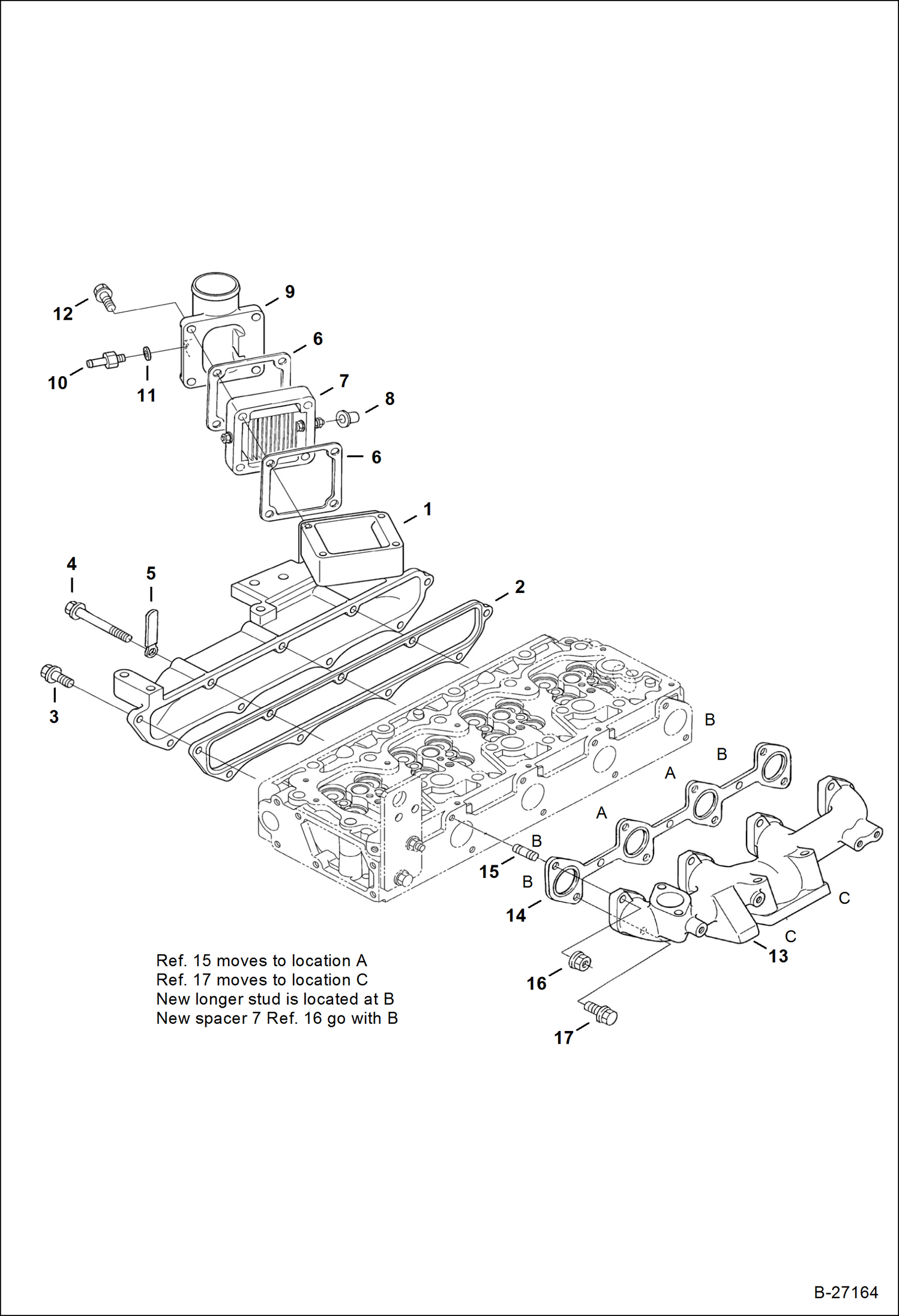 Схема запчастей Bobcat A-Series - MANIFOLDS POWER UNIT