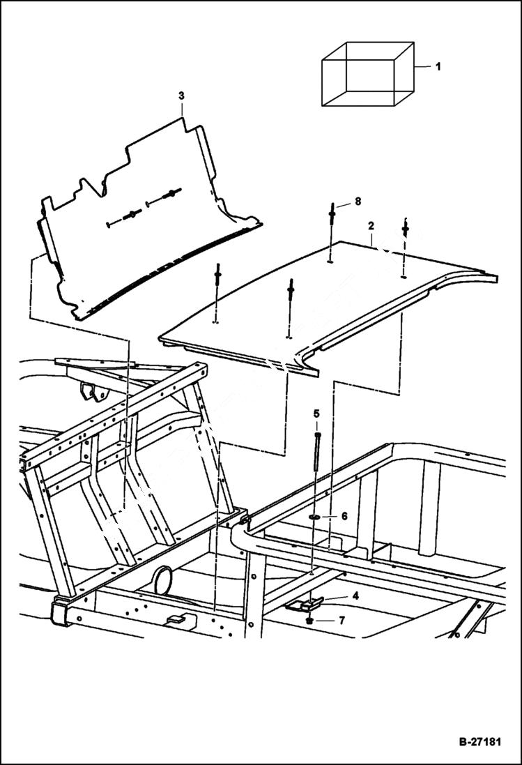 Схема запчастей Bobcat 2300 - FLOORBOARDS MAIN FRAME