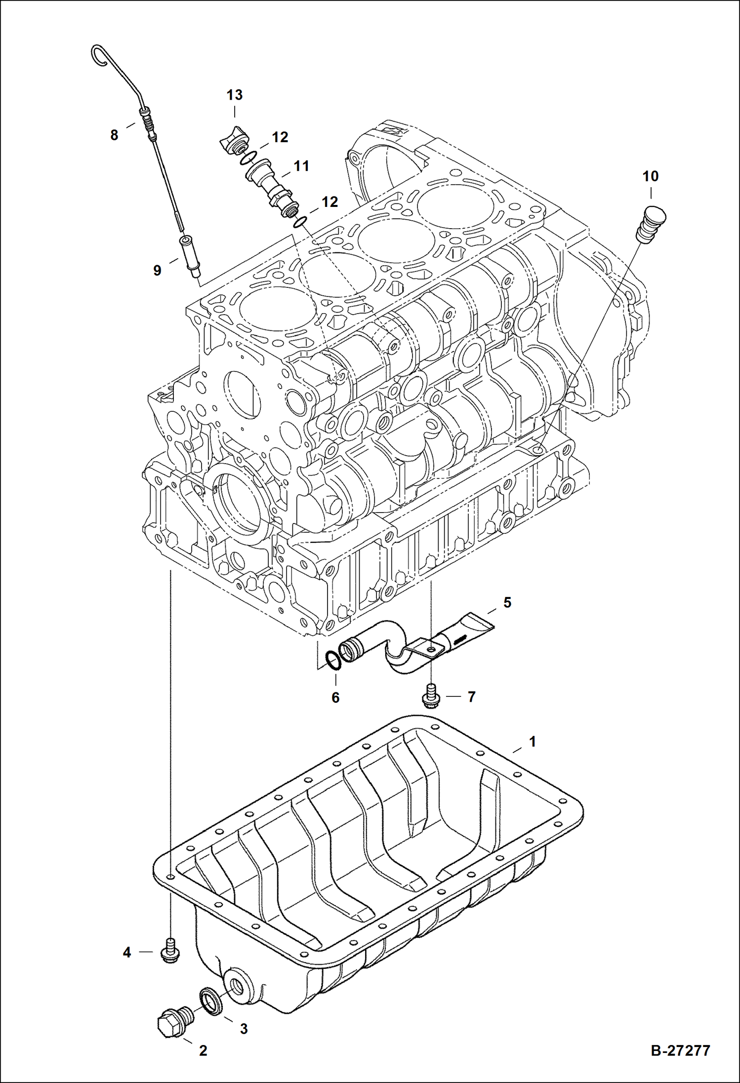 Схема запчастей Bobcat 5600 - OIL PAN POWER UNIT