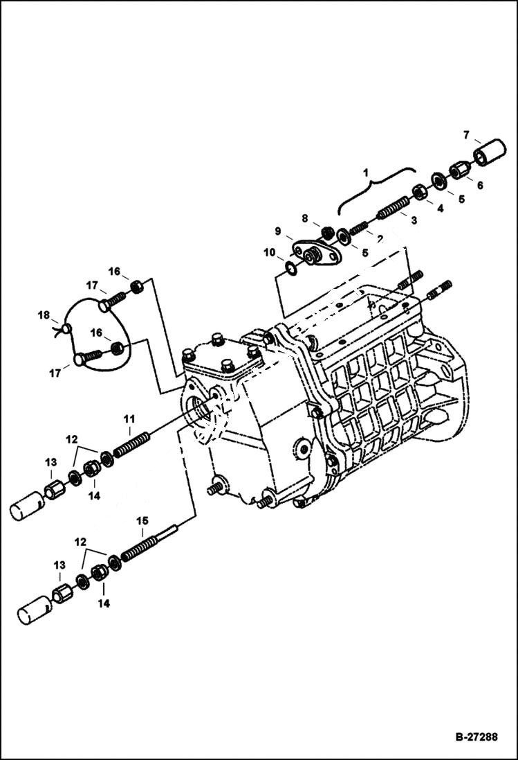 Схема запчастей Bobcat S-Series - INJECTION PUMP (Adjustment Bolts) POWER UNIT