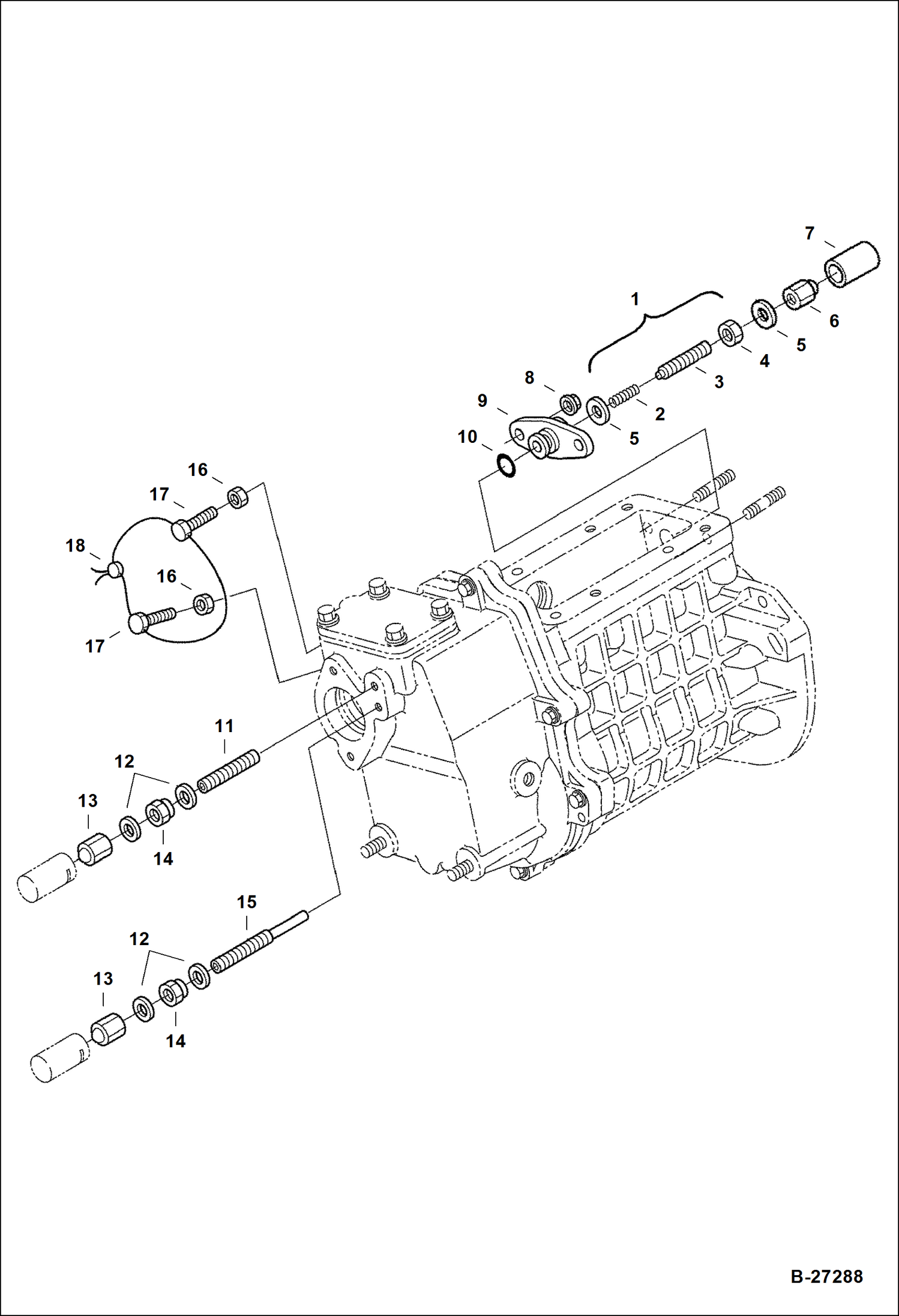 Схема запчастей Bobcat S-Series - INJECTION PUMP (Adjustment Bolts) POWER UNIT