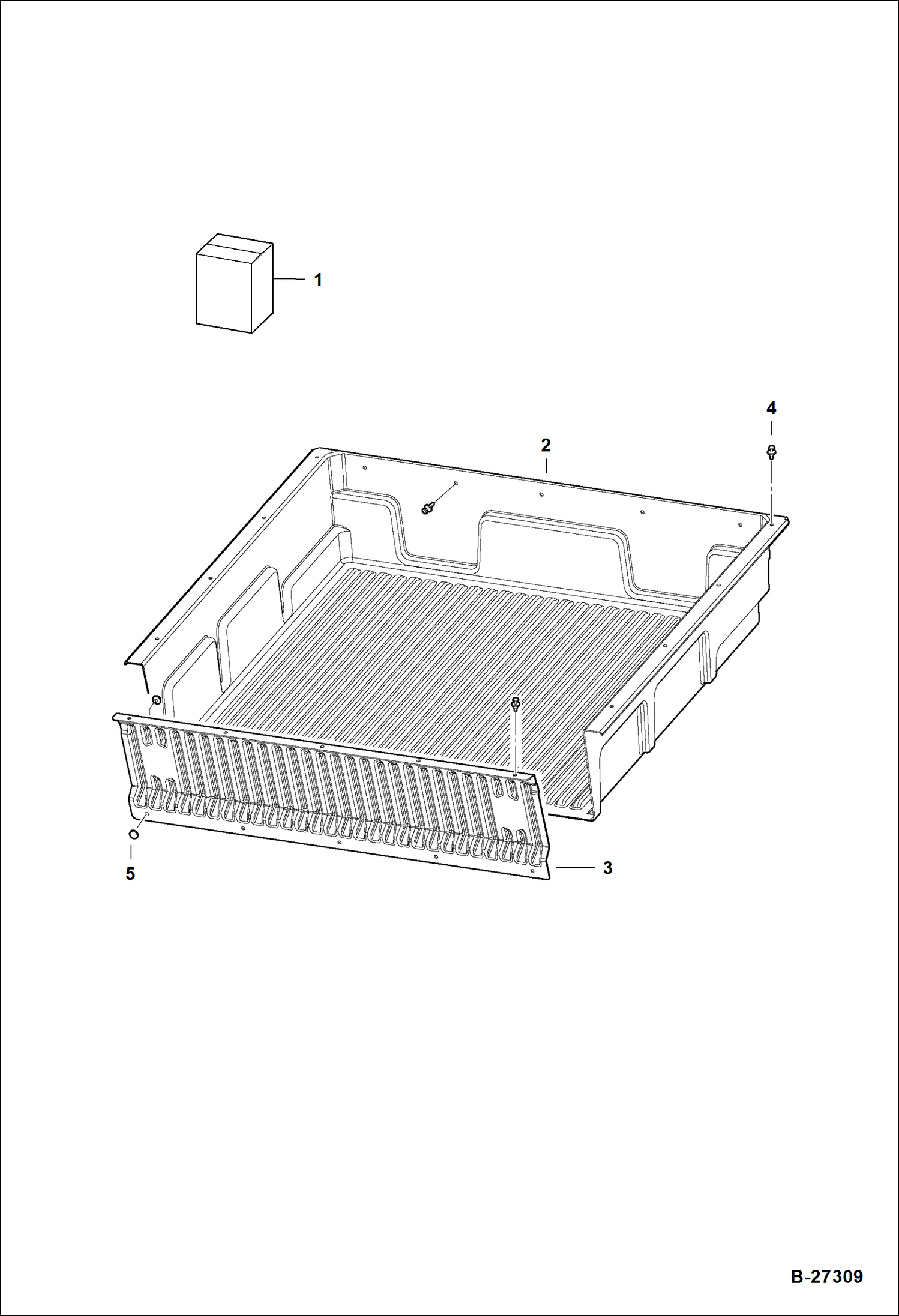 Схема запчастей Bobcat 2100 - BEDLINER KIT ACCESSORIES & OPTIONS