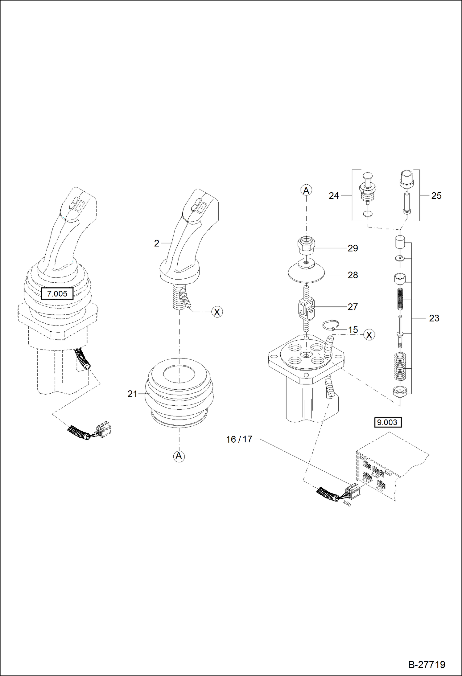 Схема запчастей Bobcat WL350 - REMOTE CONTROL VALVE - 5369661308 HYDRAULIC SYSTEM