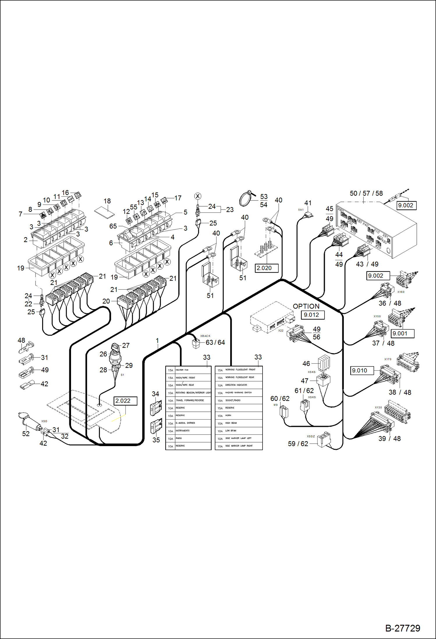 Схема запчастей Bobcat WL350 - ELECTRIC INSTALLATION - THIMBLE S/N & Above ELECTRICAL SYSTEM