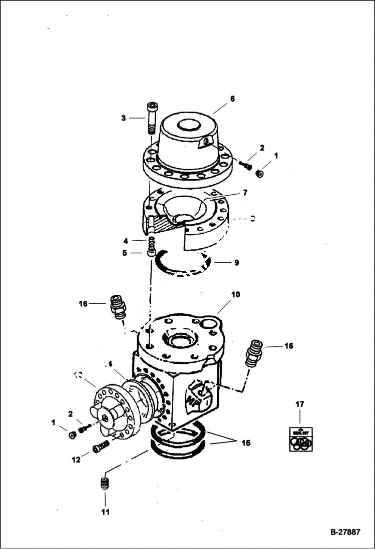 Схема запчастей Bobcat 442 - BREAKER B1400 ACCESSORIES & OPTIONS