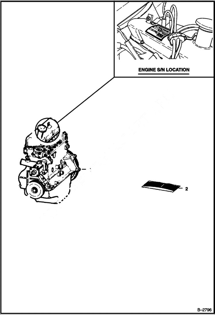Схема запчастей Bobcat 700s - ENGINE POWER UNIT