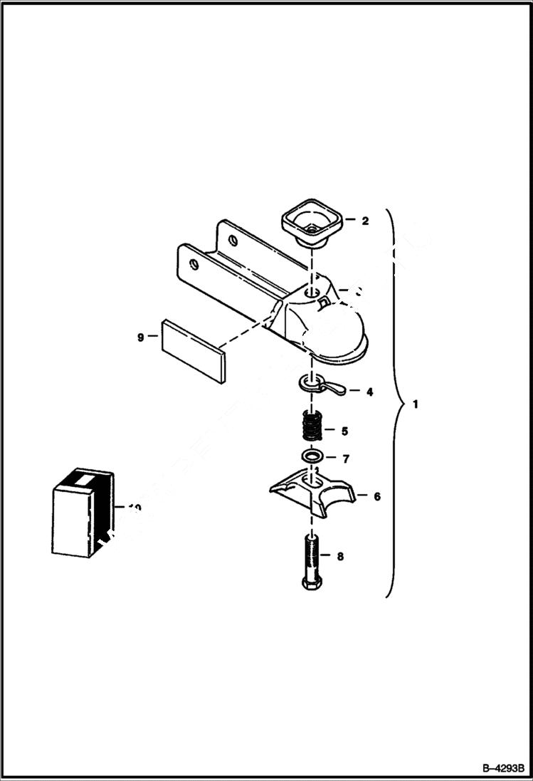 Схема запчастей Bobcat BACKHOE - COUPLER ASSEMBLY 835S 835S BACKHOE