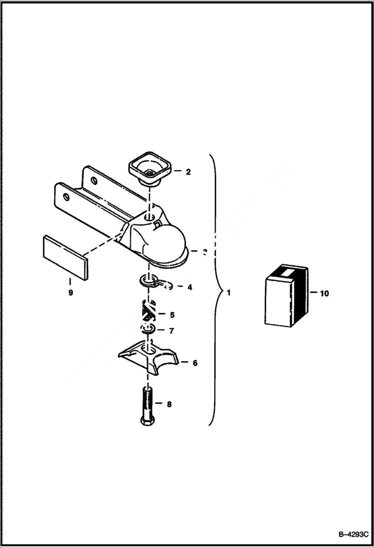 Схема запчастей Bobcat BACKHOE - COUPLER ASSEMBLY 923S & 923SA 923S BACKHOE