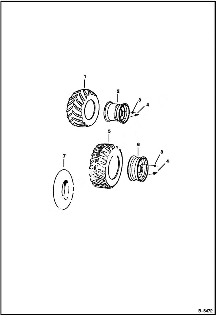 Схема запчастей Bobcat Articulated Loaders - TIRES & RIMS ACCESSORIES & OPTIONS