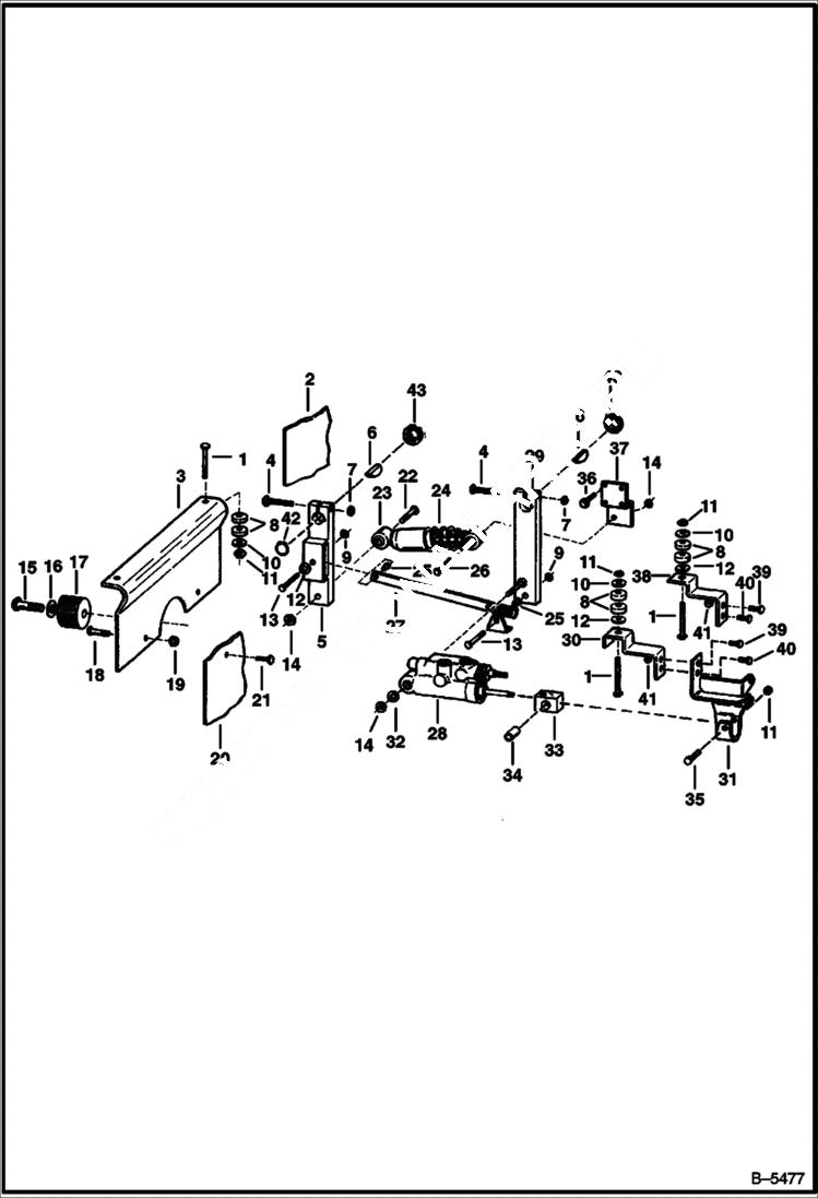 Схема запчастей Bobcat Articulated Loaders - HYDROSTATIC CONTROLS HYDROSTATIC SYSTEM