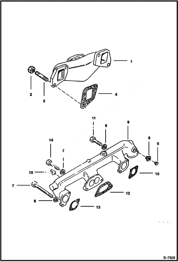 Схема запчастей Bobcat 900s - MANIFOLDS POWER UNIT