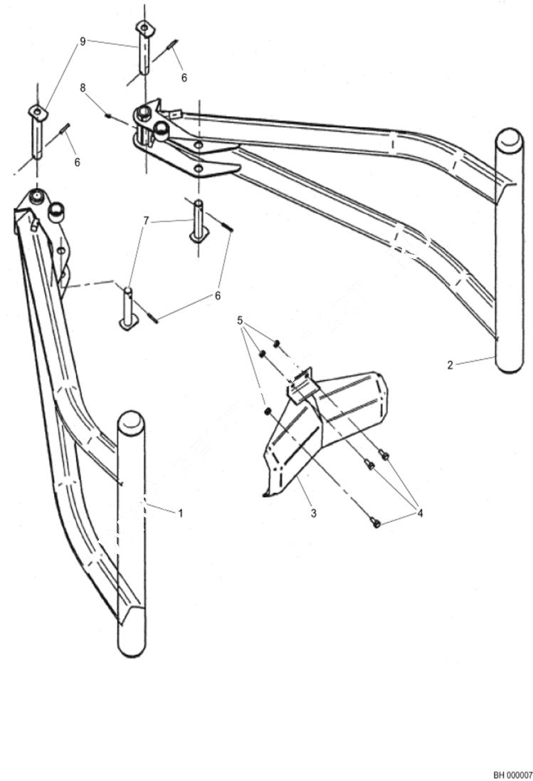 Схема запчастей Bobcat BALE HANDLERS - Bale handler Loader