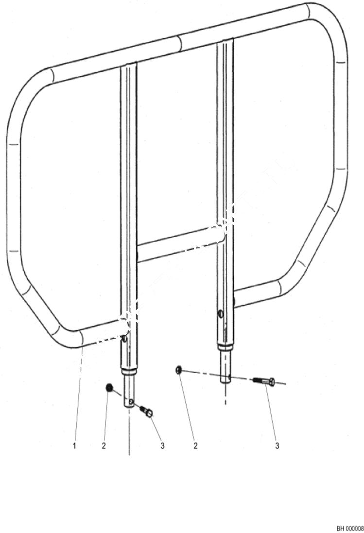 Схема запчастей Bobcat BALE HANDLERS - Protection screen Loader