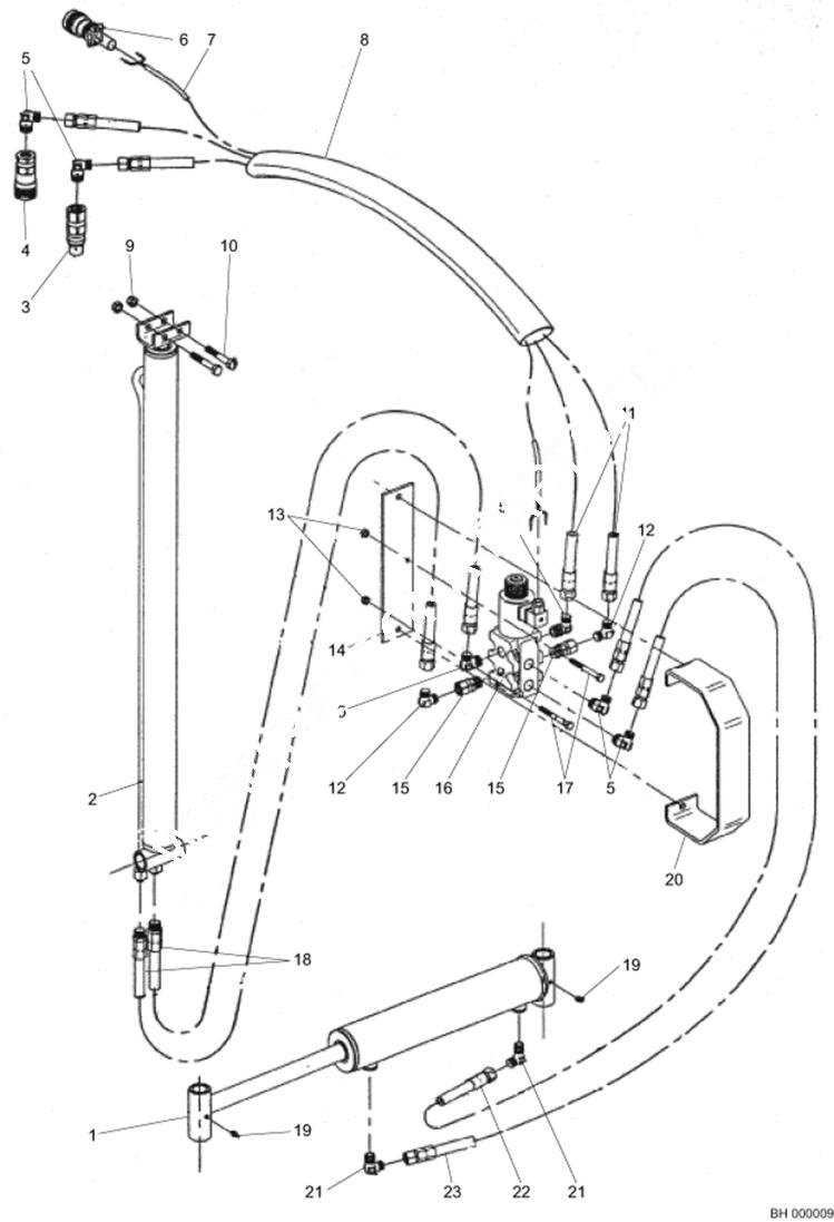 Схема запчастей Bobcat BALE HANDLERS - Electric and hydraulic equipment Loader