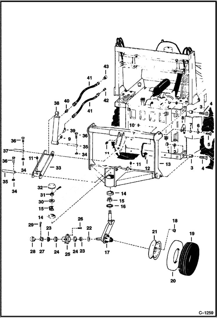 Схема запчастей Bobcat FIFTH WHEEL - FIFTH WHEEL Loader