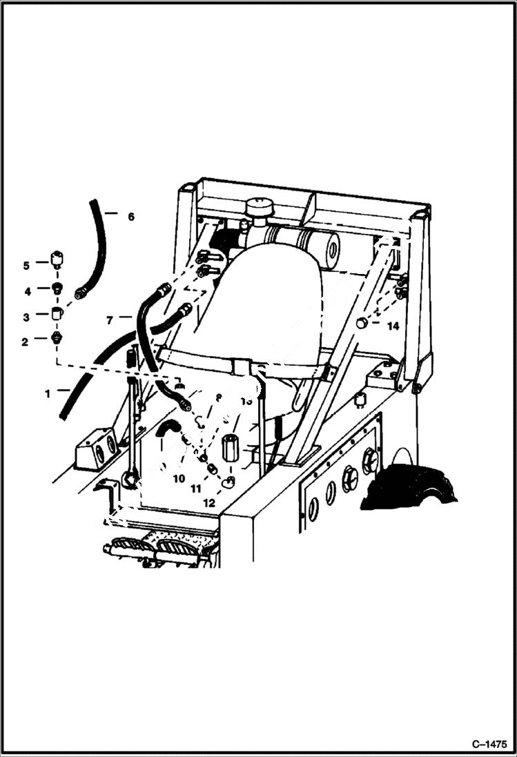 Схема запчастей Bobcat 600s - VERTICAL FORKLIFT HYDRAULIC CIRCUITRY ACCESSORIES & OPTIONS