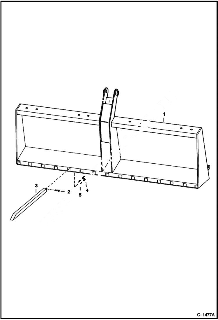 Схема запчастей Bobcat UTILITY FORKS - UTILITY FORK Loader