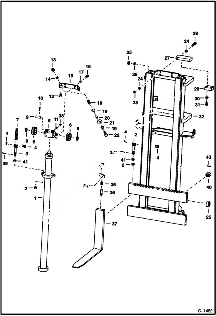 Схема запчастей Bobcat 600s - VERTICAL MAST ACCESSORIES & OPTIONS