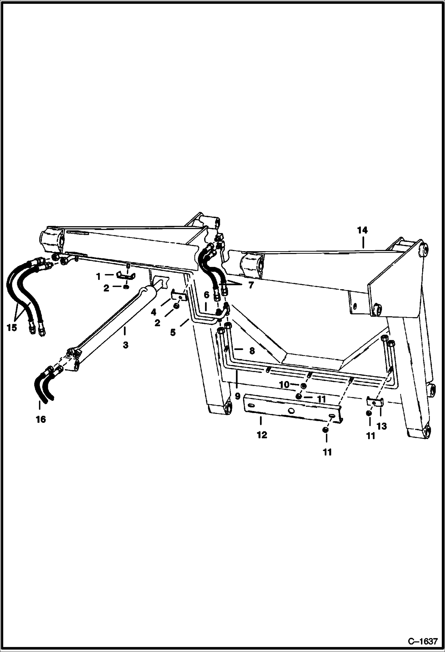 Схема запчастей Bobcat 800s - LIFT ARM HYDRAULICS HYDRAULIC SYSTEM