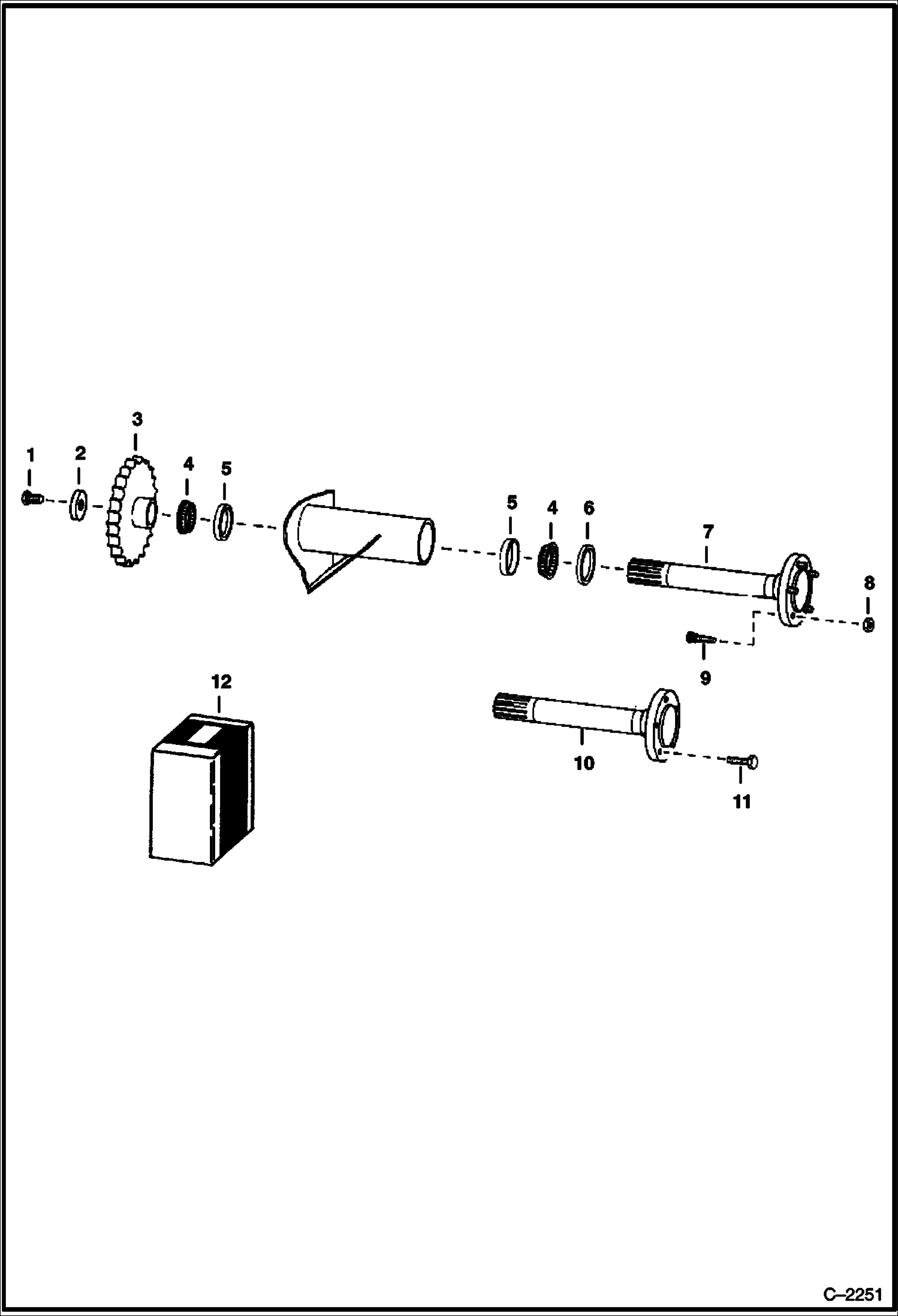 Схема запчастей Bobcat 300s - AXLE DRIVE TRAIN