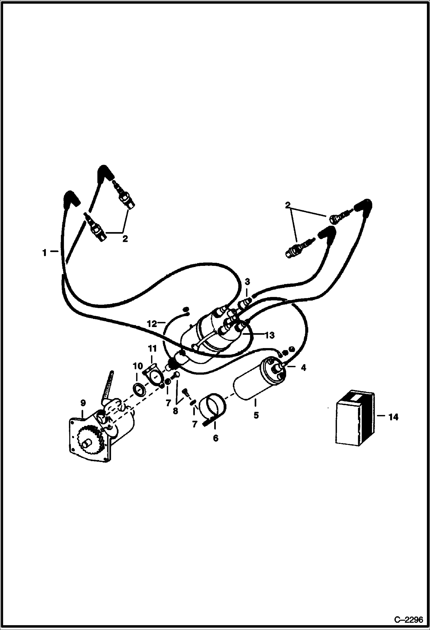 Схема запчастей Bobcat 700s - IGNITION SYSTEM POWER UNIT