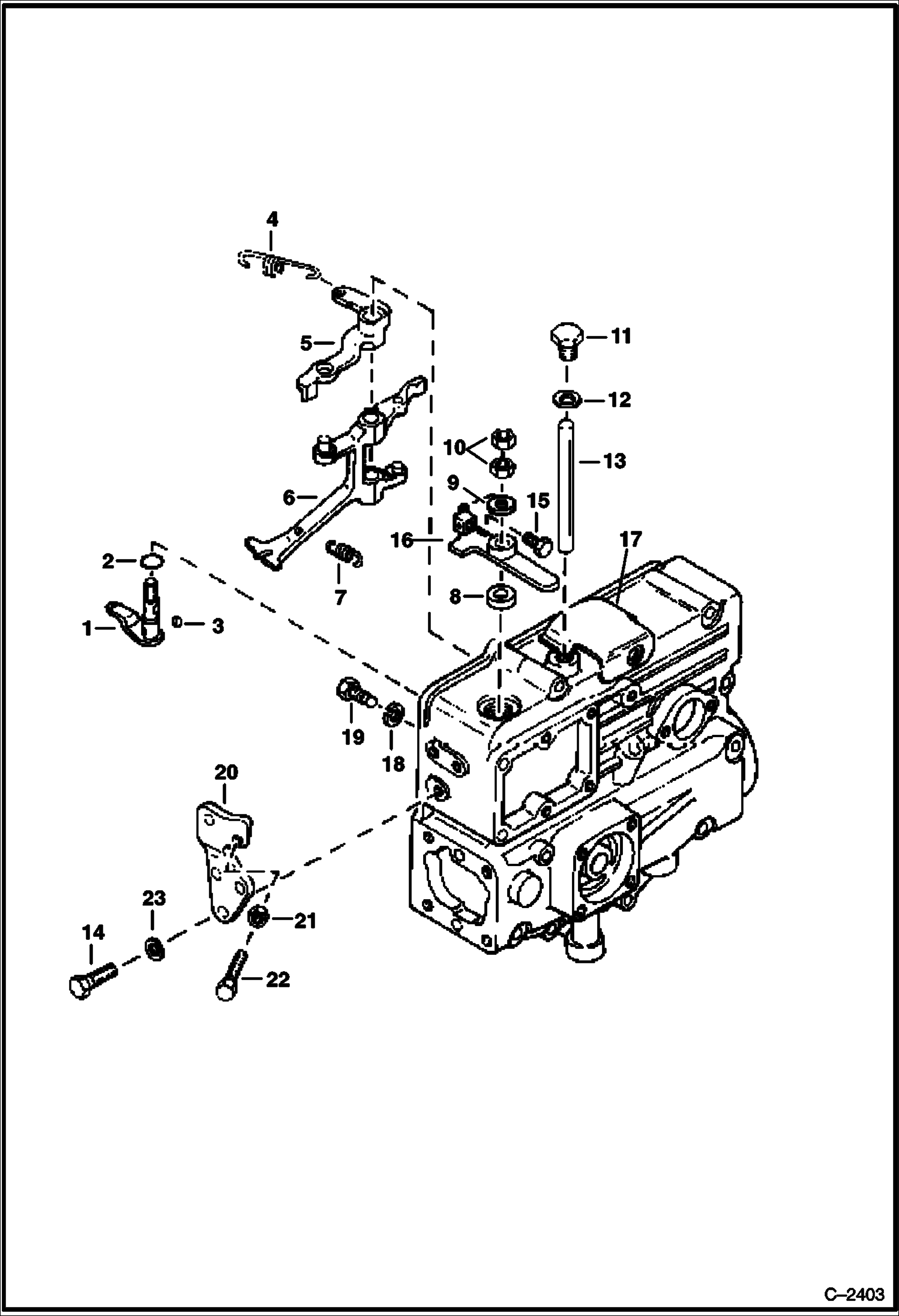 Схема запчастей Bobcat 300s - GOVERNOR POWER UNIT