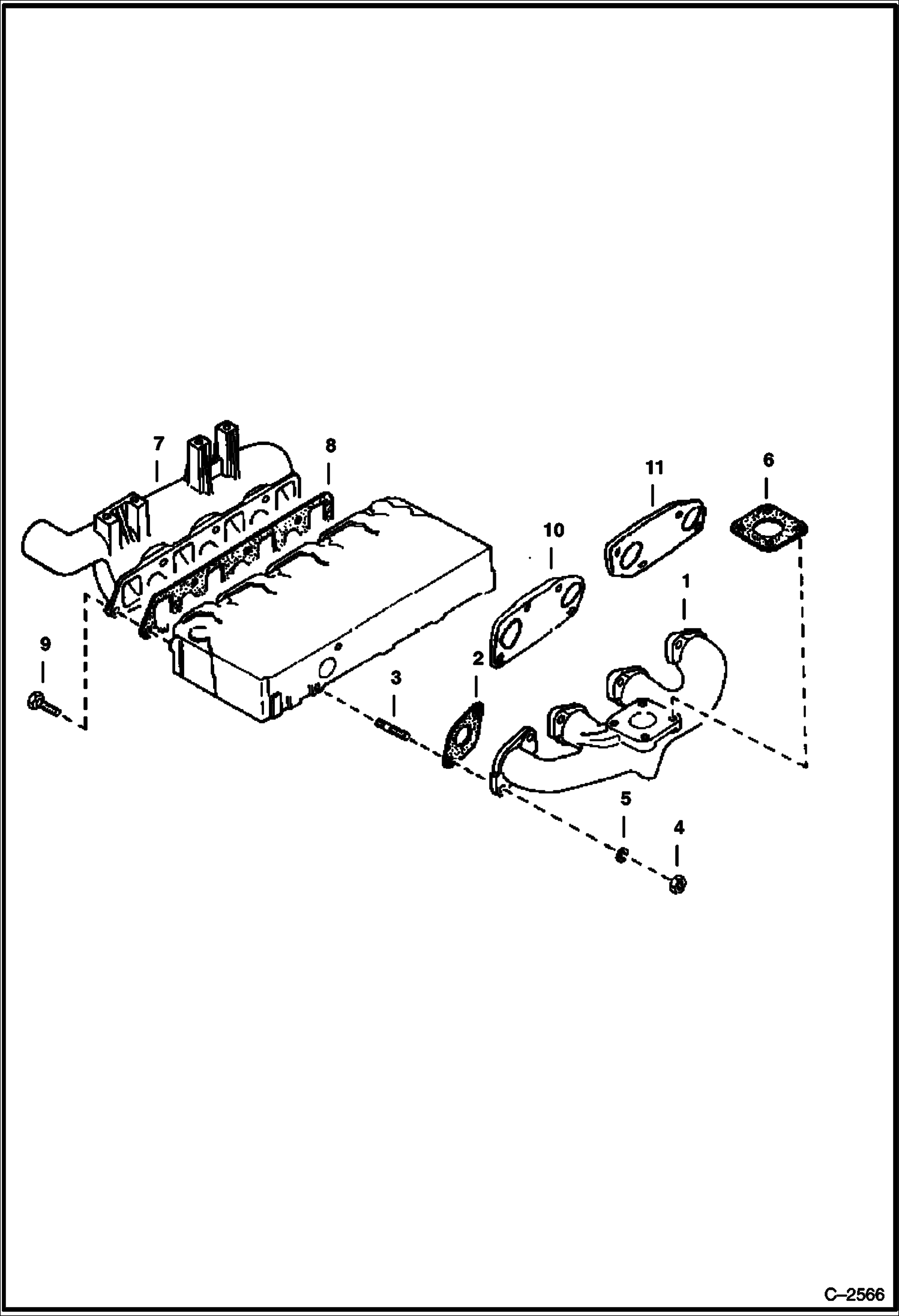 Схема запчастей Bobcat 700s - MANIFOLDS POWER UNIT