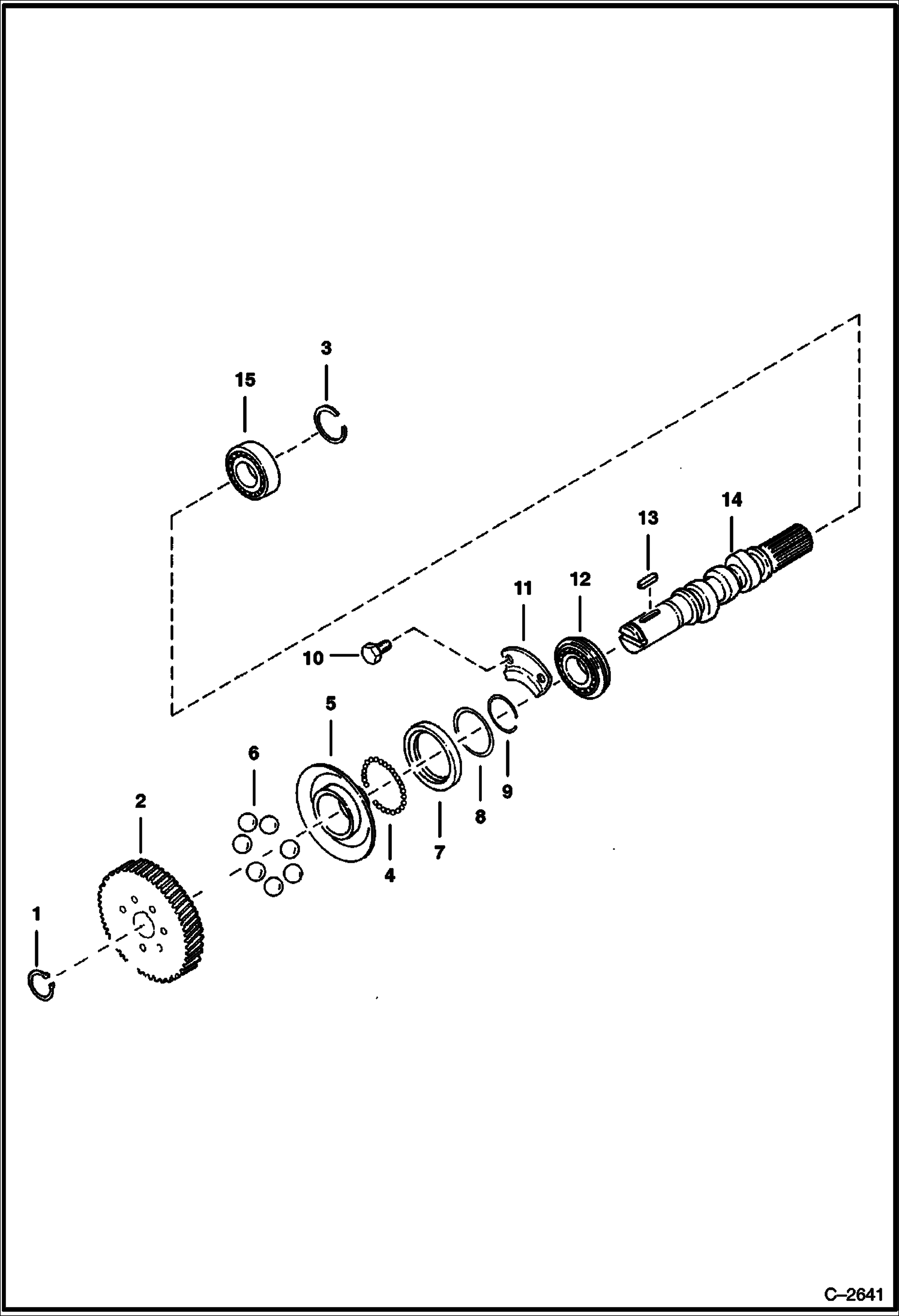 Схема запчастей Bobcat 400s - FUEL CAMSHAFT (Kubota D750) (5618 11001- & 5619 11001-) POWER UNIT