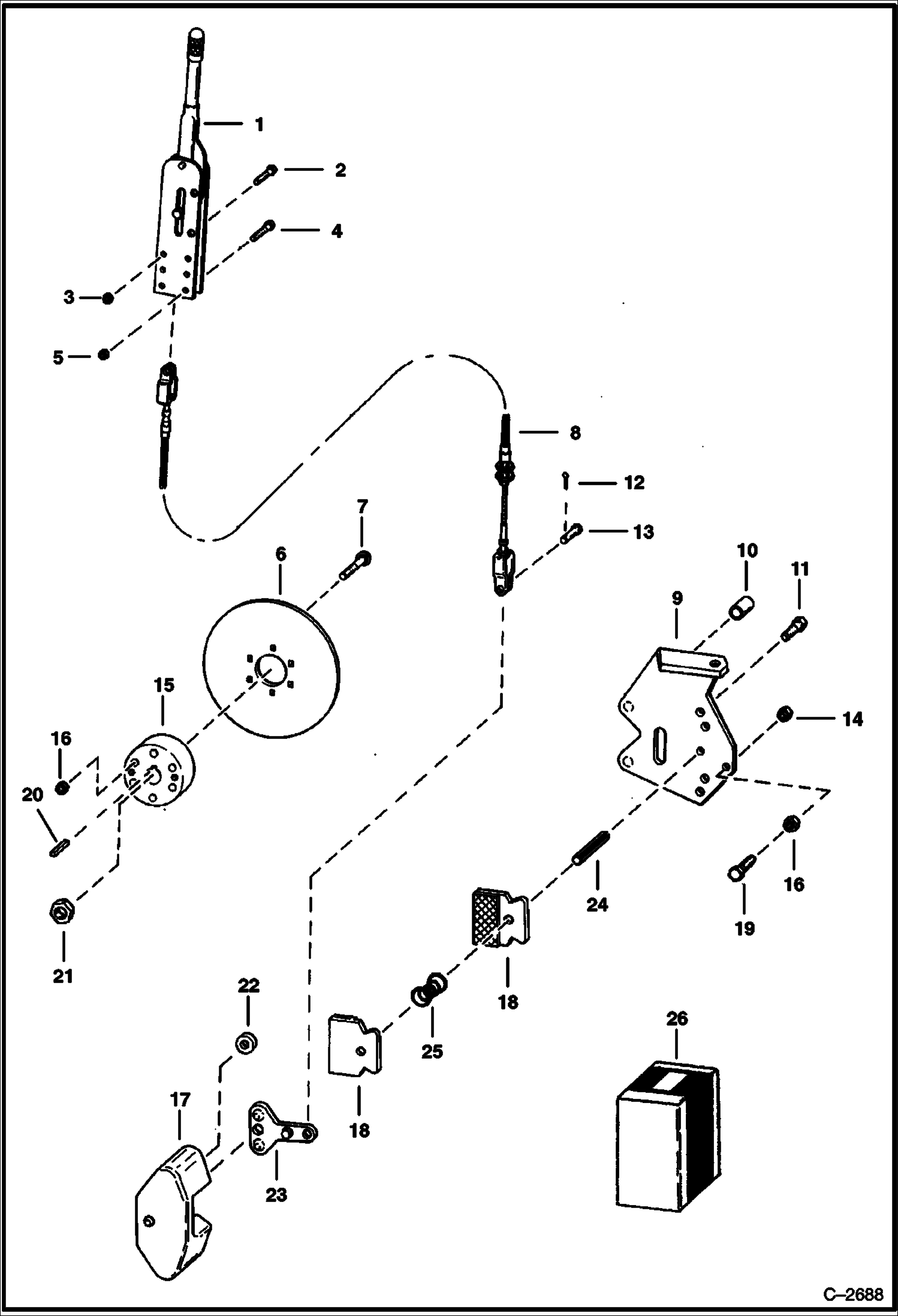 Схема запчастей Bobcat Articulated Loaders - DISC BRAKE DRIVE TRAIN