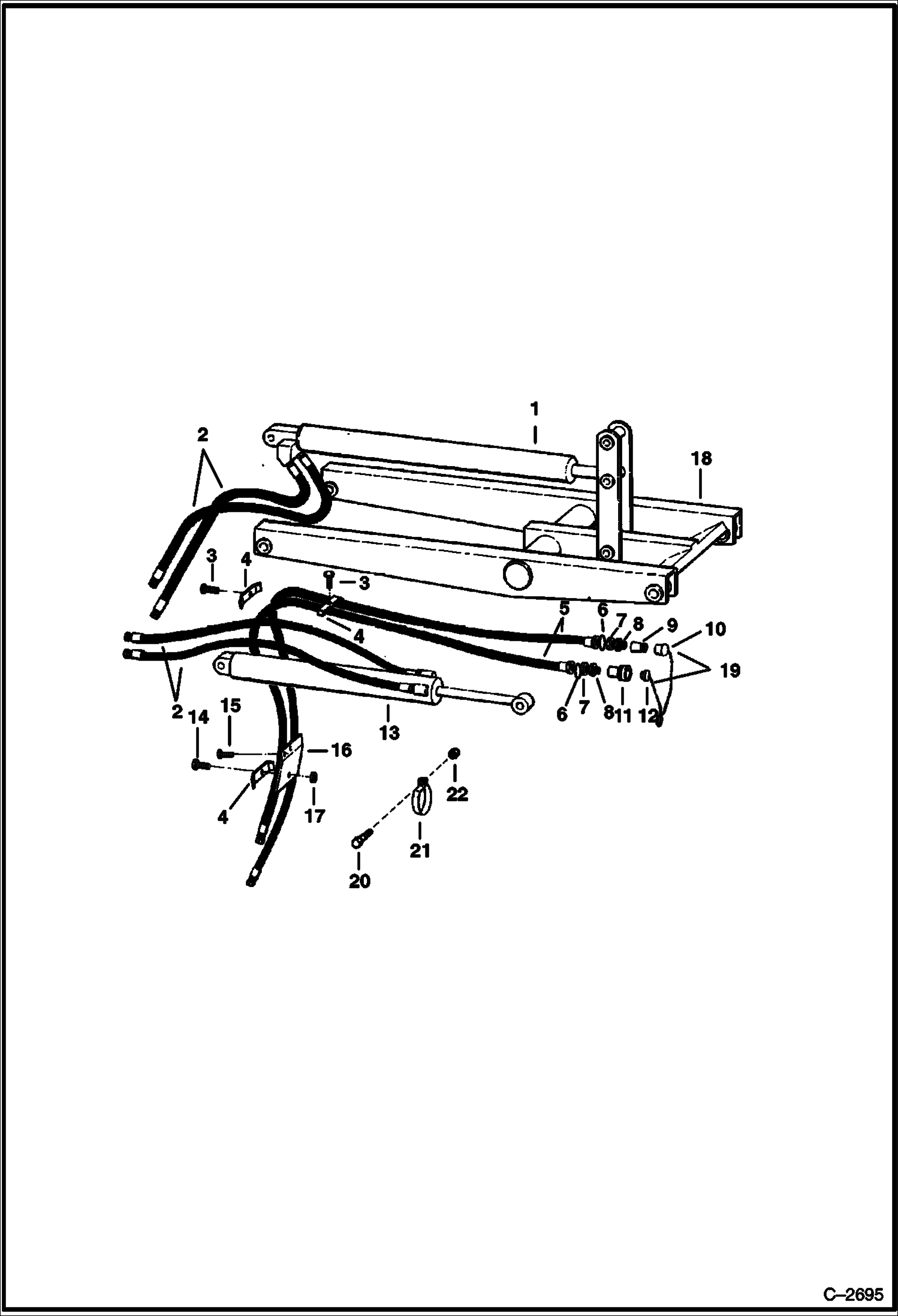 Схема запчастей Bobcat Articulated Loaders - LIFT ARM & TILT HYDRAULICS HYDRAULIC SYSTEM