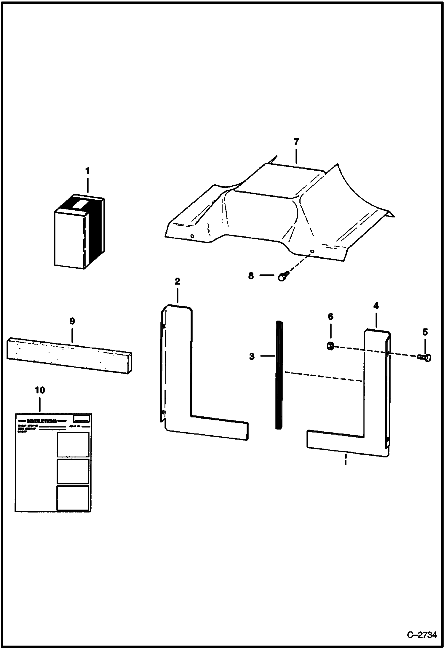 Схема запчастей Bobcat 800s - AIR SEAL KIT ACCESSORIES & OPTIONS