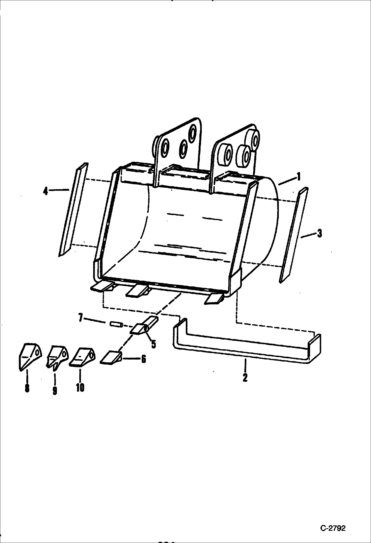 Схема запчастей Bobcat 100 - BUCKET (BOBCAT) STANLEY KITS