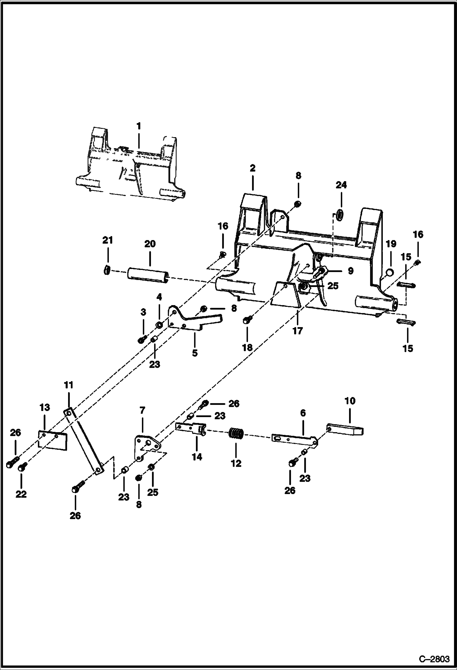 Схема запчастей Bobcat 400s - BOB-TACH ACCESSORIES & OPTIONS