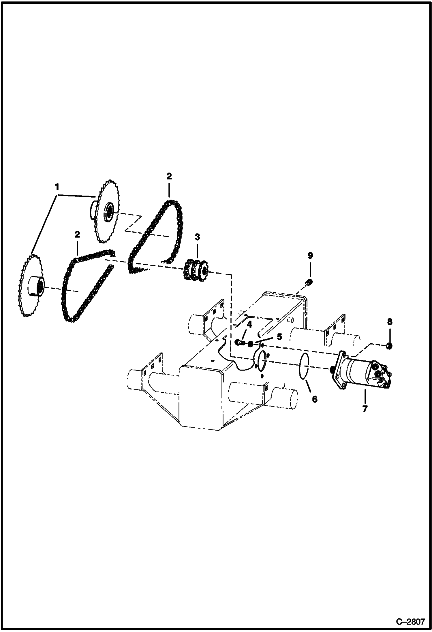 Схема запчастей Bobcat 400s - DRIVE TRAIN DRIVE TRAIN