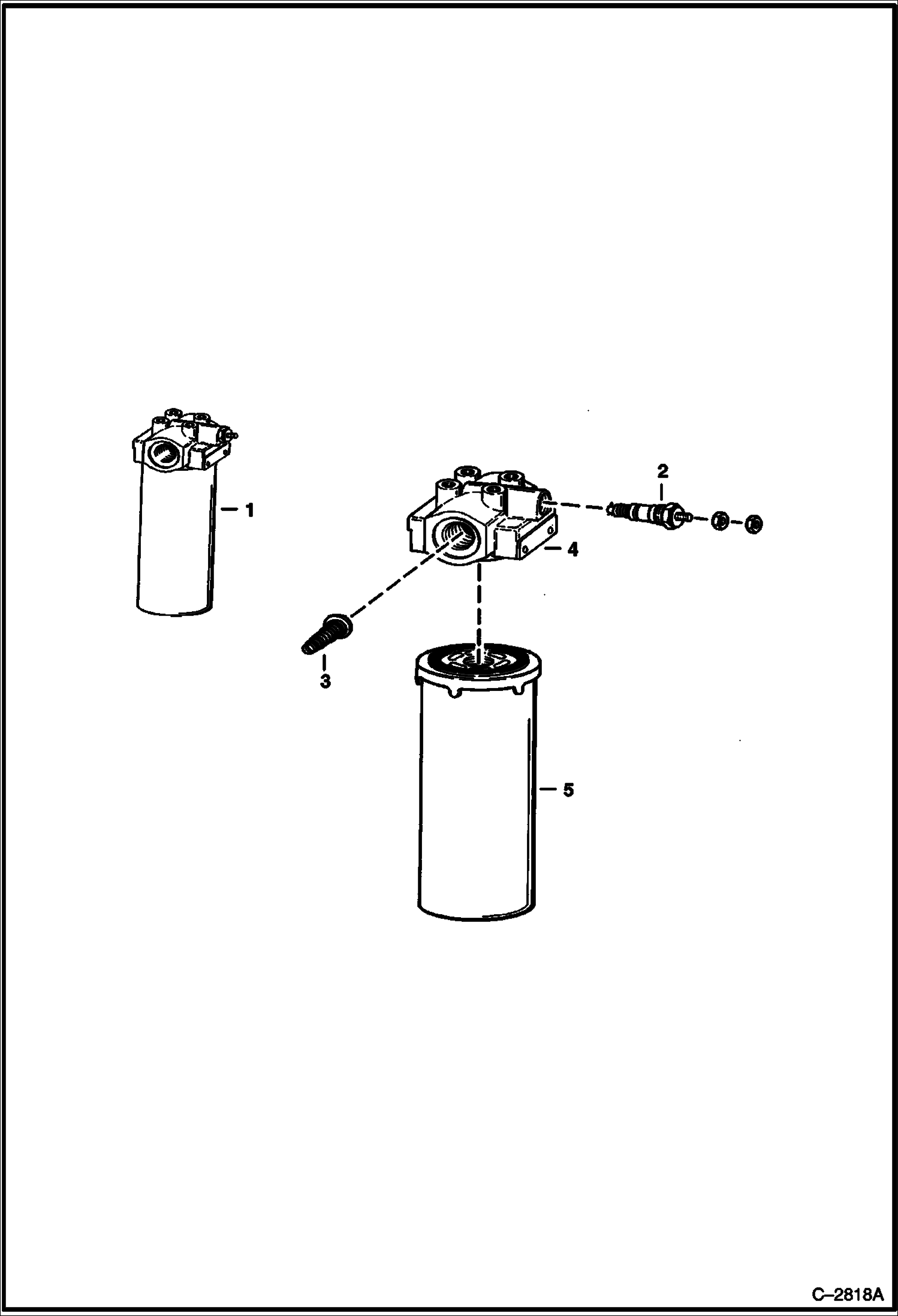 Схема запчастей Bobcat 900s - HYDROSTATIC OIL FILTER HYDROSTATIC SYSTEM